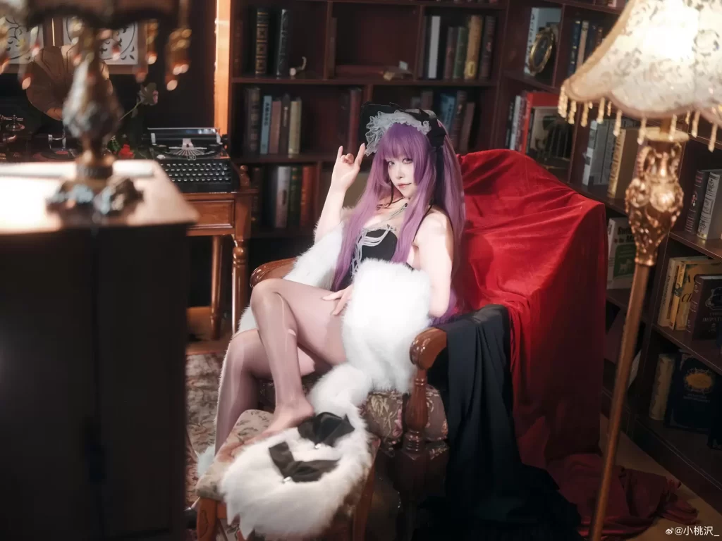 图片[7]-Cosplay｜塔什干·独属于你的邀约💜 碧蓝航线@小桃沢-初一小盏