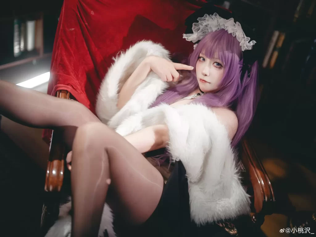 图片[18]-Cosplay｜塔什干·独属于你的邀约💜 碧蓝航线@小桃沢-初一小盏