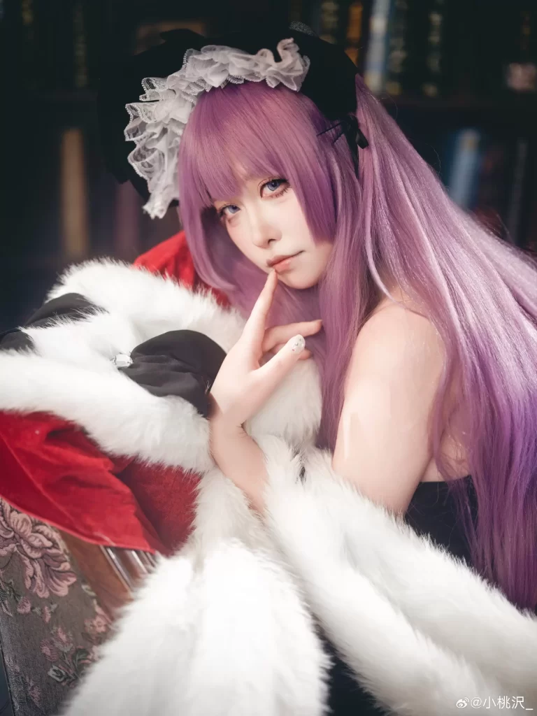 图片[3]-Cosplay｜塔什干·独属于你的邀约💜 碧蓝航线@小桃沢-初一小盏