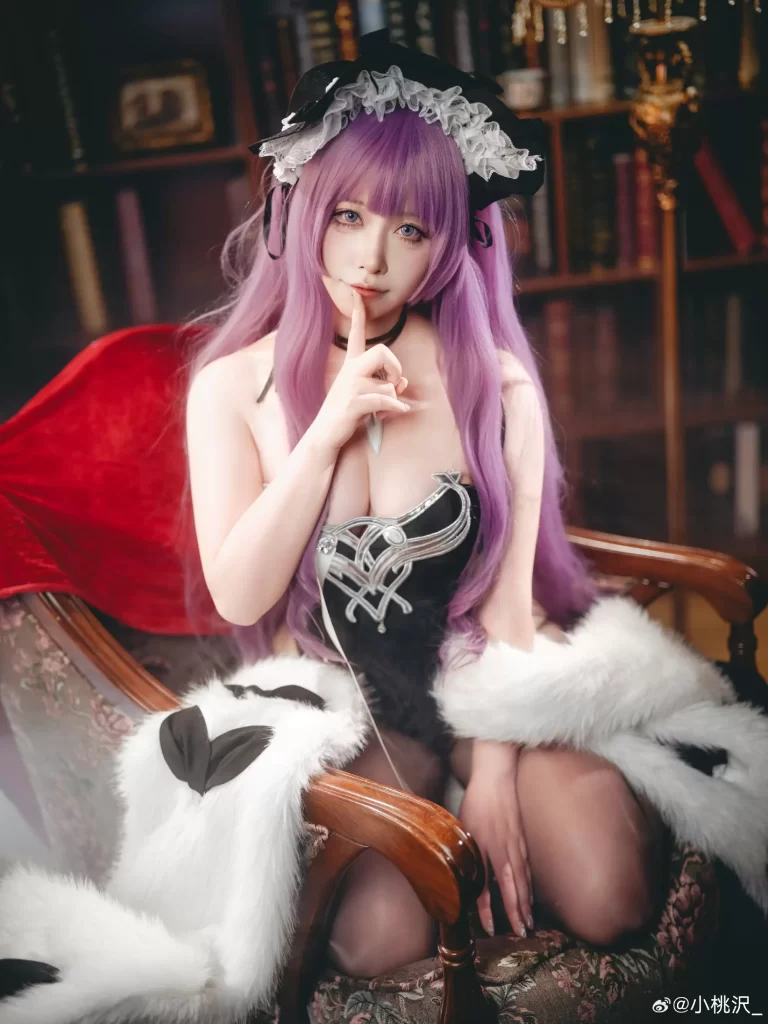 图片[8]-Cosplay｜塔什干·独属于你的邀约💜 碧蓝航线@小桃沢-初一小盏