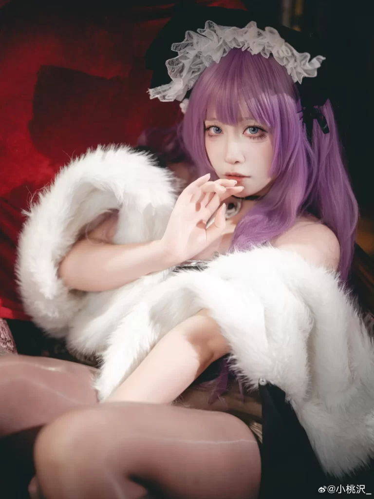 图片[2]-Cosplay｜塔什干·独属于你的邀约💜 碧蓝航线@小桃沢-初一小盏