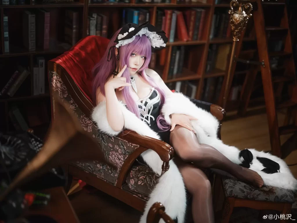 图片[4]-Cosplay｜塔什干·独属于你的邀约💜 碧蓝航线@小桃沢-初一小盏