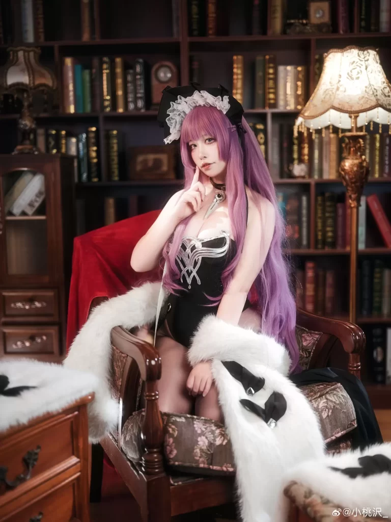 图片[16]-Cosplay｜塔什干·独属于你的邀约💜 碧蓝航线@小桃沢-初一小盏